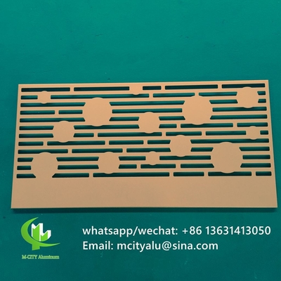 China hollow Aluminum laser cut wall panel sheet for fence decoration perforated screen panel supplier