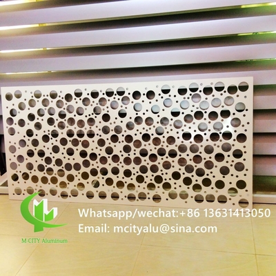 China round shape perforated aluminum sheet metal facade cladding panel 2.5mm thickness for curtain wall facade decoration supplier