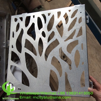 China tree design aluminum veneer sheet metal facade cladding panel 2.5mm thickness for curtain wall facade decoration supplier