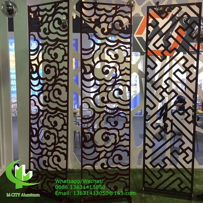 China Aluminum laser cut screen panel sheet for fence decoration perforated screen panel supplier