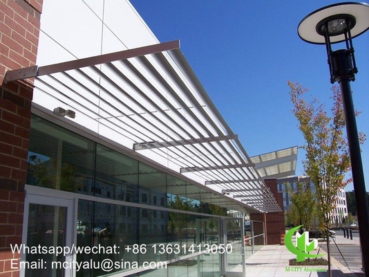 China aluminum solor shading sun shades louver for windows or building with elliptical shape profile supplier