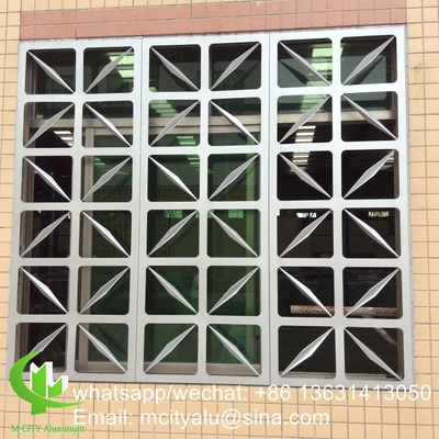 China Outdoor window screen Aluminum perforated panel for wall panel with 3mm metal sheet with round hold pattern supplier