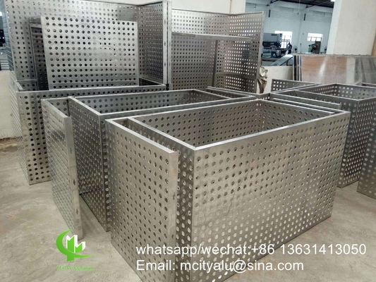 China air conditioner cover aluminum perforated ac cover frame  for air conditioner supplier