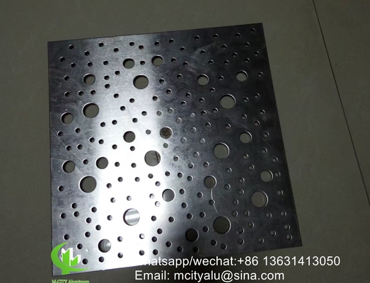 China CNC laser screen Perforated 2.5mm Metal aluminum cladding panel for wall supplier