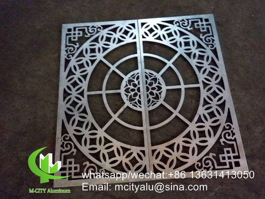 China China supplier 600x600mm aluminum perforated cladding panel for wall decoration bending shape supplier