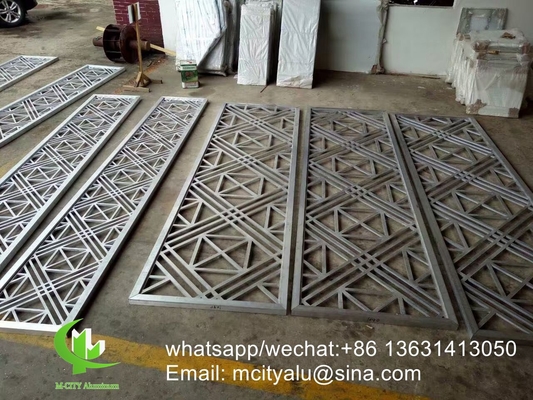 China powder coated Perforated 5mm Metal aluminum screen with wood colors supplier