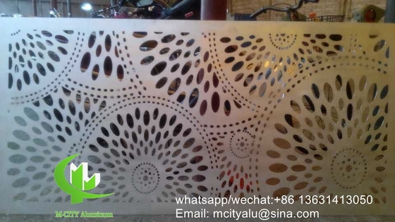 China sunflower laser cutting panel Metal aluminum cladding panel carved panel sheet for facade supplier