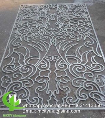China Metal aluminum laser cutting panel carving sheet for decoration supplier
