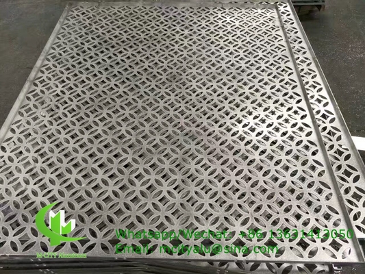 China Aluminum carved panel sheet for facade curtain wall with 3mm thickness powder coated supplier