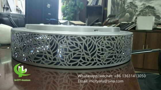 China Aluminum perforated decoration for light with 2mm thickness pvdf paint supplier
