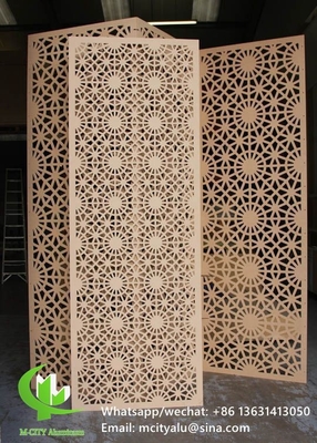 China Aluminum laser cut panel sheet for fence decoration perforated wall panel supplier