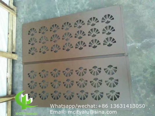 China Aluminum laser cut panel sheet for fence decoration perforated wall panel supplier