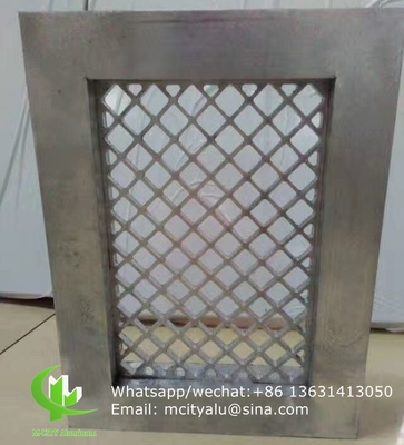 China Aluminum mesh with frame for window decoration any size can be made supplier