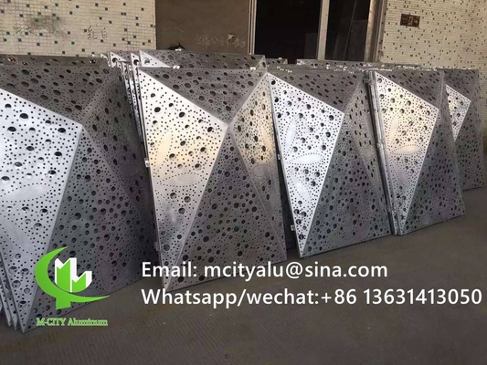 China custom made Aluminum solid panel for wall facade curtain wall with 2.5mm thickness metal panel supplier