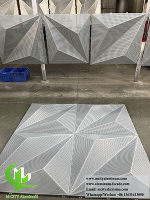 China 3D Metal Cladding Aluminum Sheet For Exterior Facade Decoration supplier