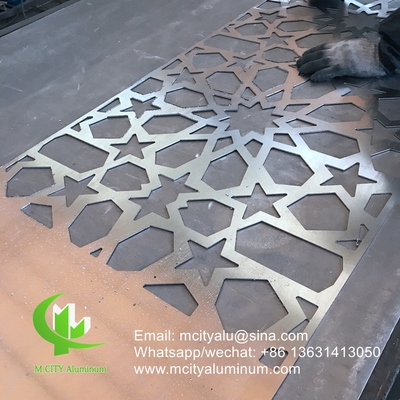 China arab style aluminium screen metal facade cladding bending sheet 2.5mm thickness for curtain wall facade decoration supplier