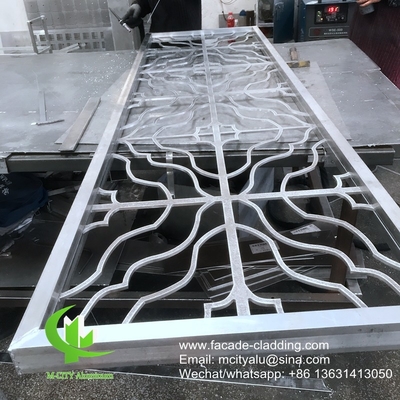 China Metal aluminum laser cut panel used for window screen with frame 10mm thickness supplier
