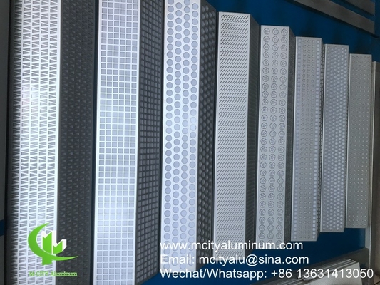 China PVDF Metal aluminum perforated patterns used for building decoration supplier