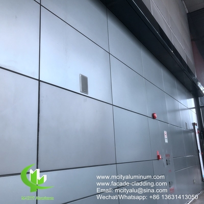China Metal aluminum facade curtain wall aluminum solid panel for facade cladding supplier