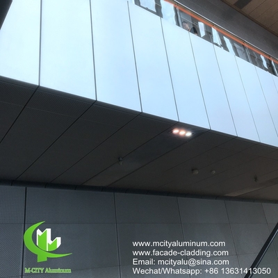 China Metal aluminum curtain wall aluminum solid panel facade cladding for facade covering supplier