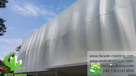 China Architectural facade aluminum cladding sheet perforated sheet supplier