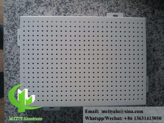 China Exterior round hole perforated sheet metal Aluminum panel for facade or ceiling supplier