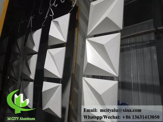 China Architectural 3D aluminum panel for facade cladding customized design formed sheet supplier