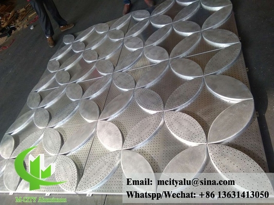 China Architectural aluminum panel perforation for facade cladding customized design supplier