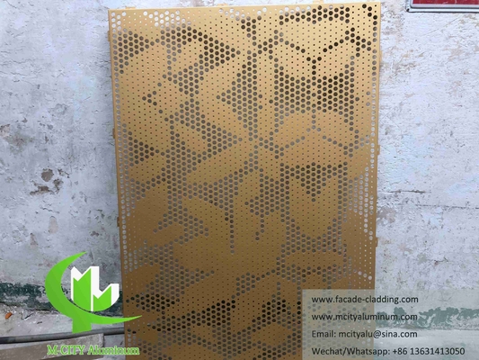 China Manufacturer of Exterior Architectural aluminum facade perforated panels for cladding supplier