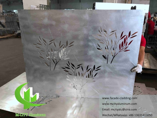 China Architectural aluminum facade laser cut metal sheet for wall cladding supplier
