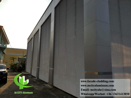 China Exterior Architectural aluminum mesh expanded screen panels for facade supplier