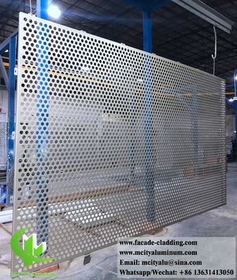 China CNC perforated sheet metal Outdoor aluminium sheet facade cladding for facade exterior cladding supplier