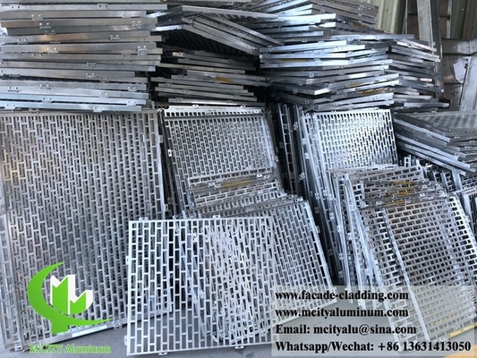 China 3mm  Powder coated Metal aluminium perforated panel cladding for facade exterior cladding supplier