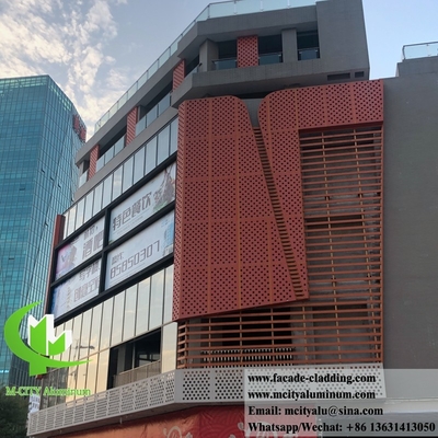 China Exterior wall cladding Metal facade aluminum panel perforated sheet supplier in China supplier