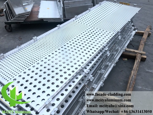 China CNC perforated aluminum screen Metal sheet aluminium panel facade cladding 4mm supplier