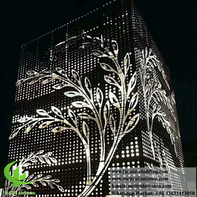 China External Perforated screen facade aluminum cladding panels supplier in China supplier