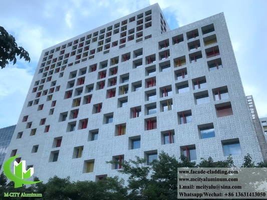 China Perforated metal facades aluminium wall cladding PVDF nature color anit rust supplier