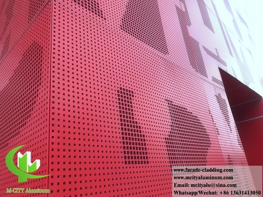 China Decorative perforated sheet metal panels aluminium cladding facade supplier