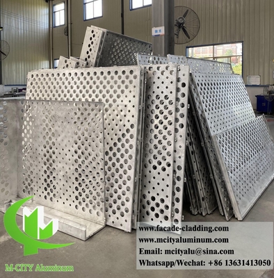 China Perforated metal screen aluminum sheet for building facade cladding 3mm thickness supplier