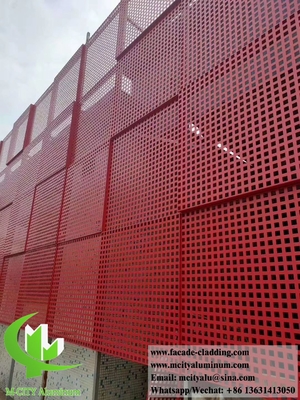 China Decorative perforated metal screen aluminium panels for wall cladding supplier