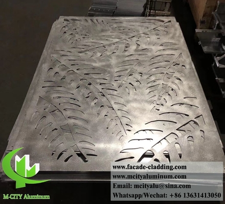 China CNC carved decorative screen hollow patterns aluminium material anti rust supplier