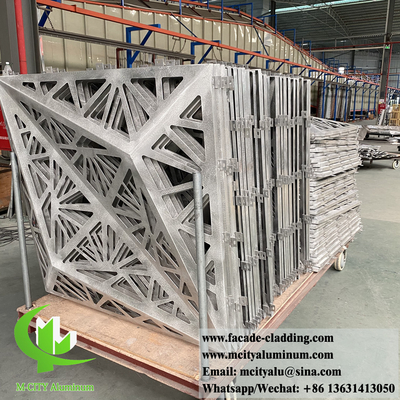 China 3D cladding facade system aluminium metal material anti rust powder coated 3mm thickness supplier