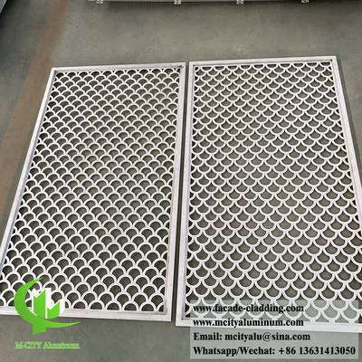 China Laser cut metal screen aluminium panels for window mesh and wall cladding decoration supplier