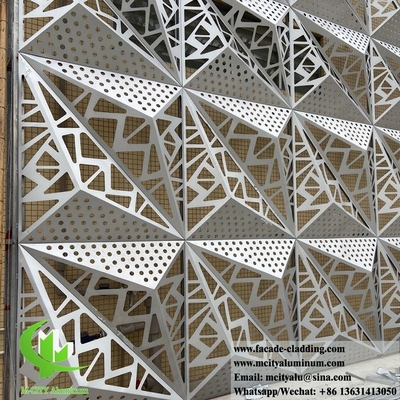 China Aluminum Wall Cladding Solid Panels 3D Design With Decorative Patterns For Building Facade supplier