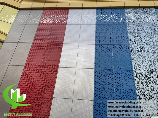 China Decorative metal wall cladding aluminum facade with patterns design PVDF 15 years color warranty supplier