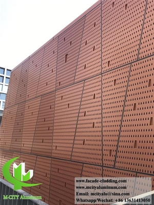 China Solid Aluminum Cladding Metal Screen PVDF Coating PPG Durable Color 3mm Thickness Outdoor Decoration supplier