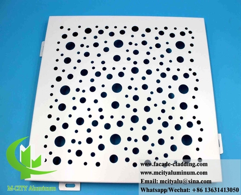 China perforated Aluminum Screen Panels Architectural Exterior Metal Cladding RAL Color PVDF supplier