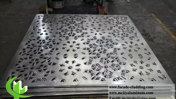 China Metal Wall Panels Laser Cut Aluminum Screen Space Dividers 3mm Thickness supplier