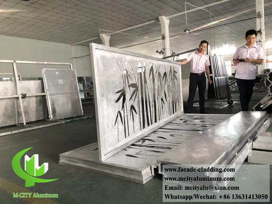 China Laser Cut Metal Screen Outdoor Laser Cut Panels Fireproof Metal Building Material Decoration supplier