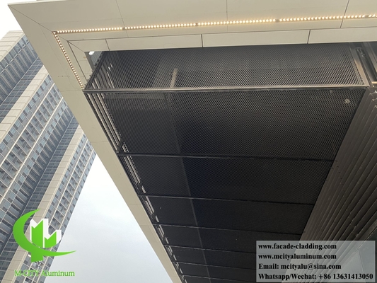 China Perforated Metal Mesh Expended Mesh Aluminium For External Ceiling Decoration supplier